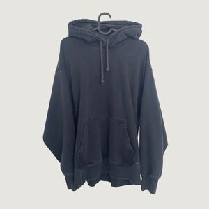 TNA Hoodie Sweatfleece Extra Fleece Boyfriend Fit Black Medium